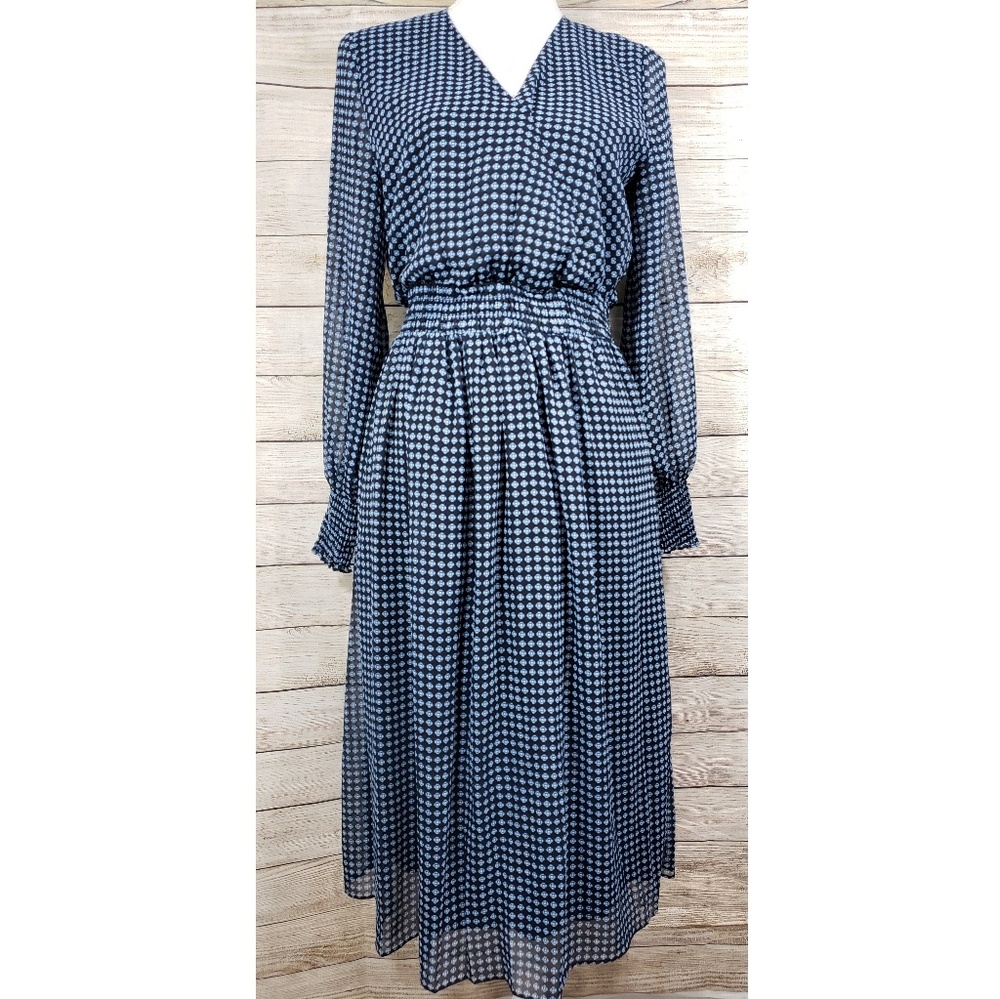 Who What Wear Black Foulard Dress